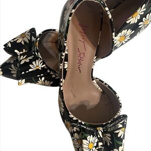 Betsey Johnson Black Floral Women's Shoes